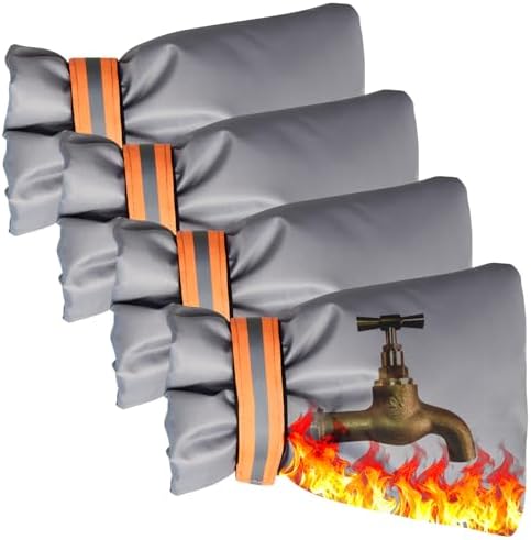 Outdoor Winter Faucet Hose Bib Wall Taps Covers, Gray, 4pcs by KELEFET