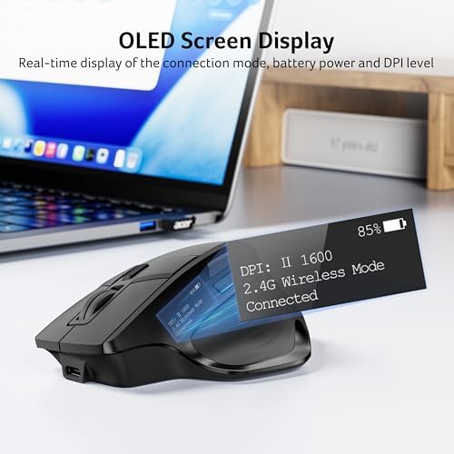 Acer Wireless Mouse for Laptop, Computer Mouse Ergonomic for 4 Devices - Image 4