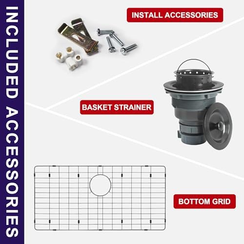 27 Inch Black Undermount Single Bowl Handmade Kitchen Sink - Image 6