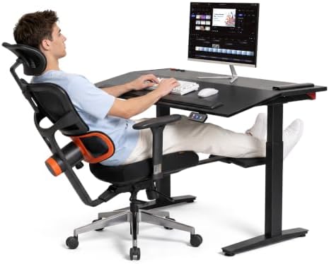 Newtral Smart Motorized Tilt Desk + Ergonomic Office Chair Bundle by NEWTRAL