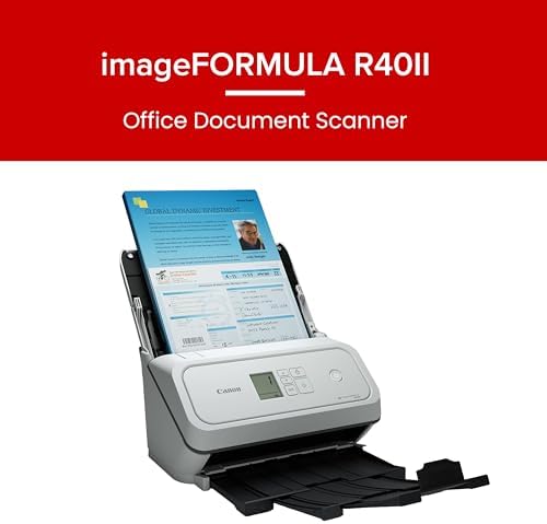 Canon imageFORMULA R40II Office Document Scanner - Duplex Scanning, Easy Setup, Scans a Wide Variety of Documents, Scans to Cloud - Image 2