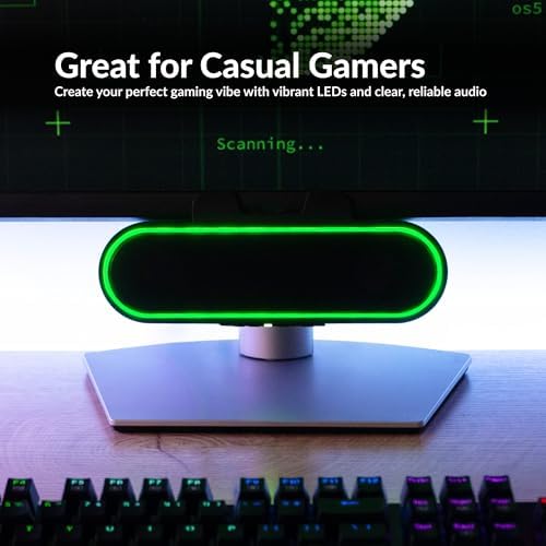 Cyber Acoustics CA-2890GX USB Gaming Speaker, 10W, Music Sync LED Lights - Image 4