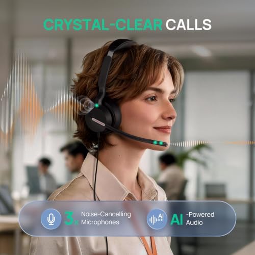 Yealink UH46 Mono Wired Headset with Mic Noise Cancelling Headset USB-C/A - Image 2