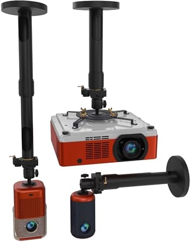 Universal Projector Mount for Ceiling & Wall, Adjustable 13.8" to 21" by PropVue
