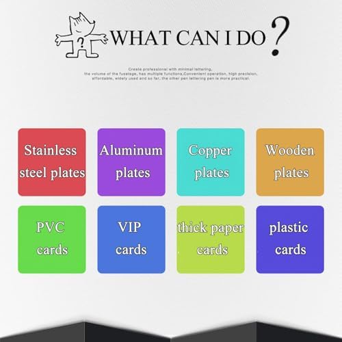 Semi-Automatic Manual Desktop Marking Machine Metal Nameplate Carving Tool for Dog Tag Copper Aluminum Stainless Steel Wooden Plastic PVC Card(4mm,Semi-Automatic) - Image 4