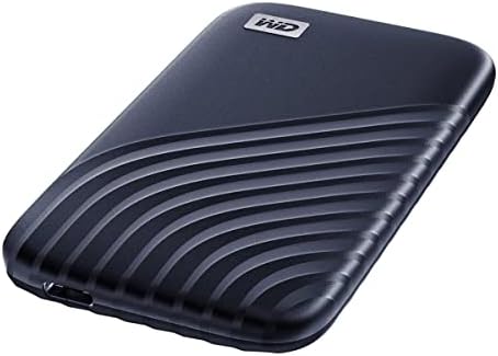 WD 2TB My Passport SSD Portable External Solid State Drive, Blue, Sturdy and Blazing Fast, Password Protection with Hardware Encryption - WDBAGF0020BBL-WESN by WesternDigital