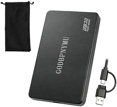 500GB External Hard Drive,Compact Portable Hard,USB 3.0/USB C by GODBPMYNU