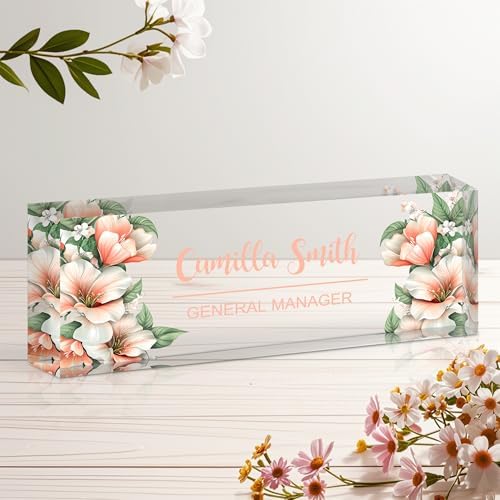 Ship Next Day Desk Name Plate Personalized, Custom Name Plate for Desk by Unknown