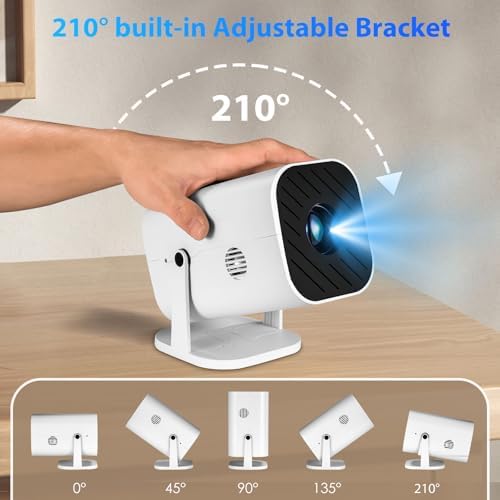 Mini Projector for iPhone, 1080P Bedroom Projector,Portable Projector - Image 7