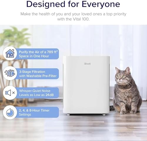 Levoit Air Purifier for Home Bedroom Small Room, Quiet Operation, Standard (Pack of 2) - Image 2