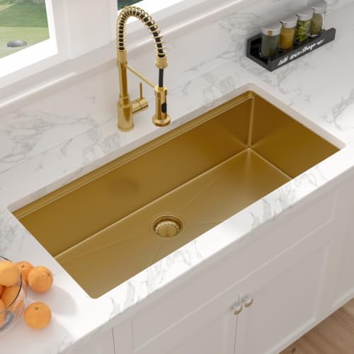 Sarlai 39 Undermount Kitchen Sink Gold Stainless Workstation Sinks 39"x19" - Image 4