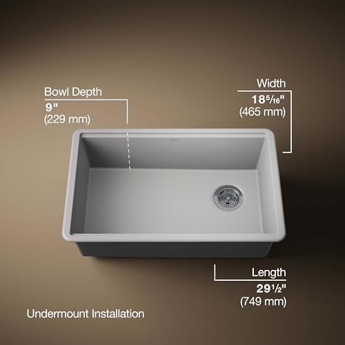 KOHLER Billings 29 in. Undermount Single-Bowl Kitchen Sink - Image 3