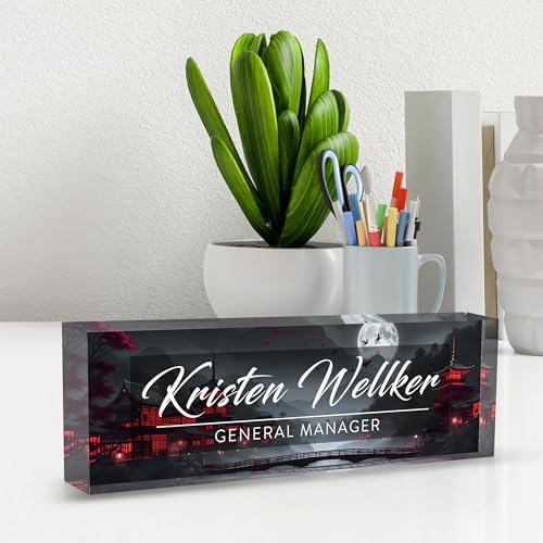 Desk Name Plate Personalized, Name Plate for Desk, Office Desk Decor for Women & Men, The Office Gifts Employee Appreciation Gifts for Boss, Manager, Teacher, Nurse - Image 6