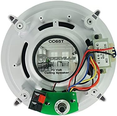 Rockville RCS180-6 180W 6-Zone 70V Commercial Amp with CC65T White Speakers - Image 6