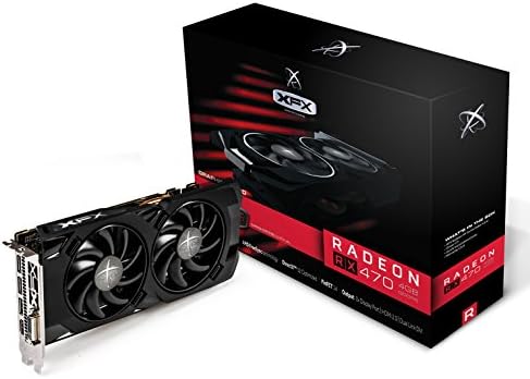 XFX Radeon RX 470 4GB RX-470P4LFB6 DDR5 1226MHz Triple X Red Fan by Amazon+Renewed