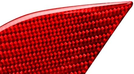 Car Inner Door Storage Slot Panel Anti-Collision Cover Sticker Real 3K Red Carbon Fiber Decoration Interior Accessories Trim Compatible with Benz Smart Fortwo 2011 2012 2013 2014 2015 - Image 6