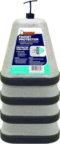 Frost King FC14A Foam Faucet Cover, Grey (Pack of 6) by Thermwell+Products+Co.%2C+Inc