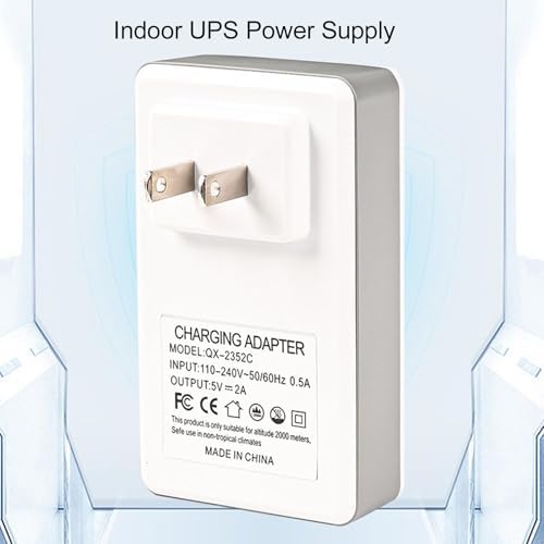 Fockety Mini UPS Battery Backup, 2600mAh Computer Uninterruptible Power Supply with DC5V USB 2A Output, Home Router UPS for Modem, Security Camera, Computer & Network Devices (US Plug) - Image 5