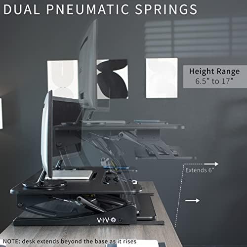 VIVO Black 36 in Standing Desk Converter, DESK-V000V - Image 5