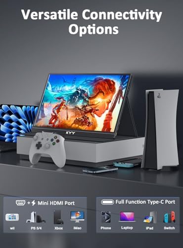 KYY 4K Portable Monitor for Laptop 15.6" UHD Laptop Monitor Portable VESA - Image 4