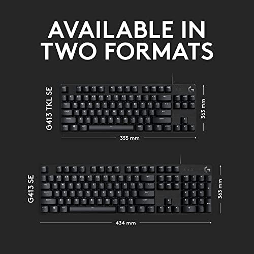 Logitech G413 TKL SE Mechanical Gaming Keyboard - Black - Image 6