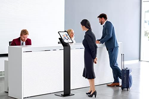 CTA Digital Locking Floor Stand Premium Support Base Kiosk Lock & Key Security - iPad Air 11" M2 (2024) - Pro 11" M4 (2024) - Air 13" M2 (2024) - Pro 13" M4 (2024) & More - Black (PAD-PARAFU) - Image 2