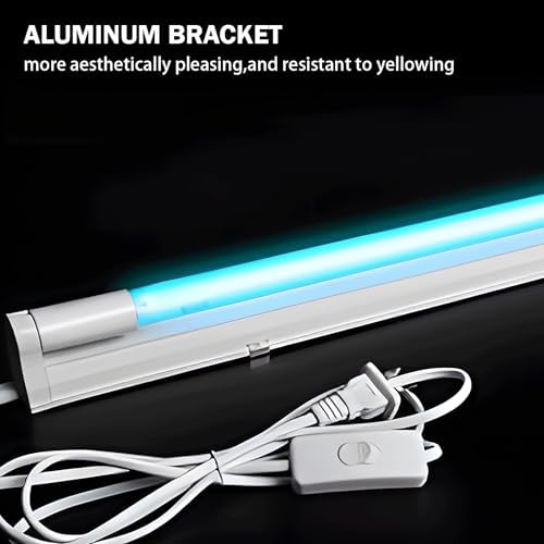 Coospider 6W UV Light Ozone Free, 253.7nm Sanitizer Lamp with Cord and Plug, UVC Lamp for Shoes/Closet/Cabinet/Bathroom 110V CTUV-6 - Image 2