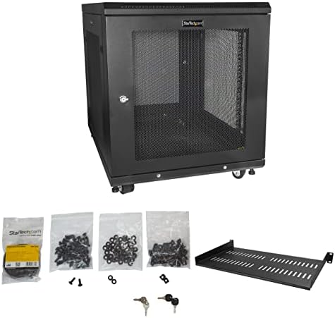 StarTech 12U 19in Enclosed 4-Post Server Cabinet, 29in Deep, 992lb/450kg - Image 3