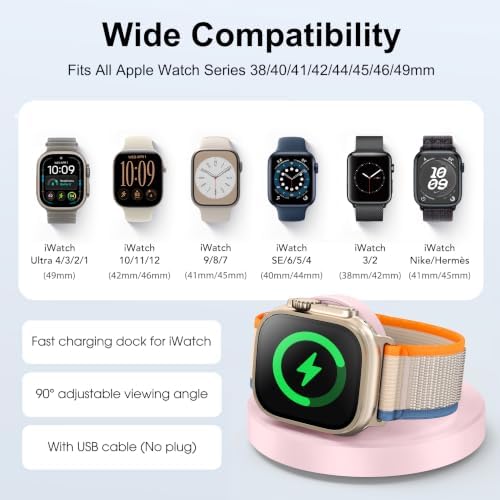 Upgraded for Apple Watch Charger, Foldable Travel Fast Charging Dock - Image 4