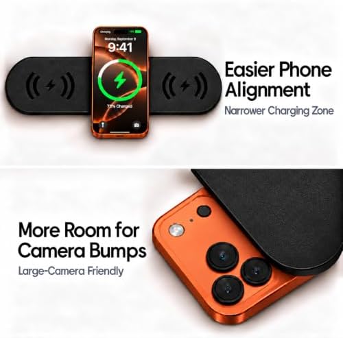 ZealSound 3-in-1 Wireless Charging Pad for iPhone 17/16/15 & Samsung Galaxy - Image 4