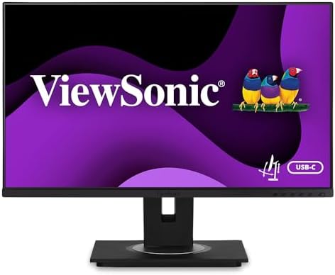 ViewSonic VG245 24 Inch 1080p Computer Monitor, IPS, 60W USB C for Surface - Image 2