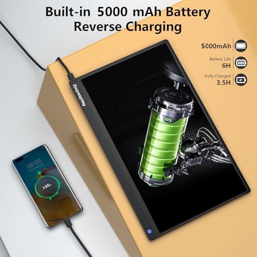 Dopesplay 15.6" Touchscreen Portable Monitor with 5000mAh Battery, 1080P - Image 4