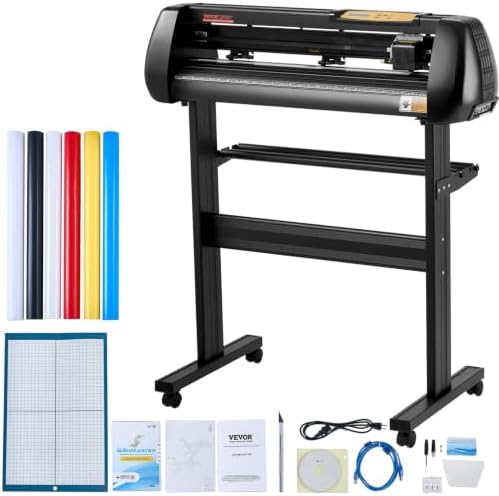 VEVOR Vinyl Cutter Machine Upgraded 28" Paper Feed Cutting Plotter Bundle by VEVOR