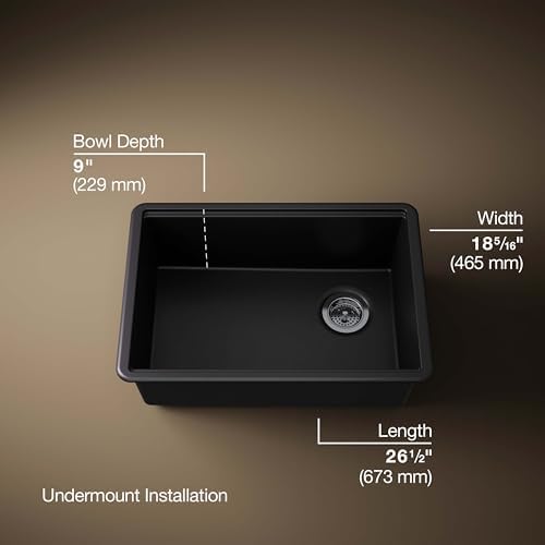 KOHLER Billings 27 in. Undermount Single-Bowl Kitchen Sink - Image 3