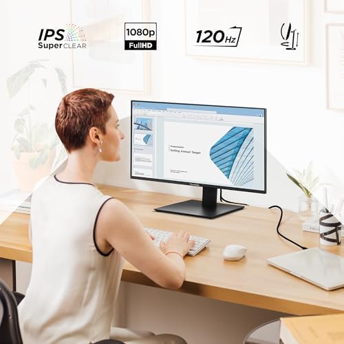 ViewSonic VA2448-MHJ 24 Inch 1080p IPS Computer Monitor, 120Hz Ergonomic - Image 2