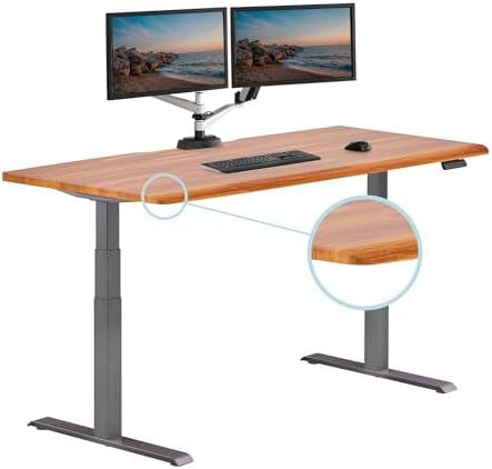 Vari ComfortEdge Electric Standing Desk – 72x30 – Butcher Block/Slate - Image 3