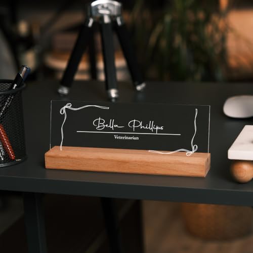 Personalized LED Desk Name Plate – Custom Office Name Sign - Image 6