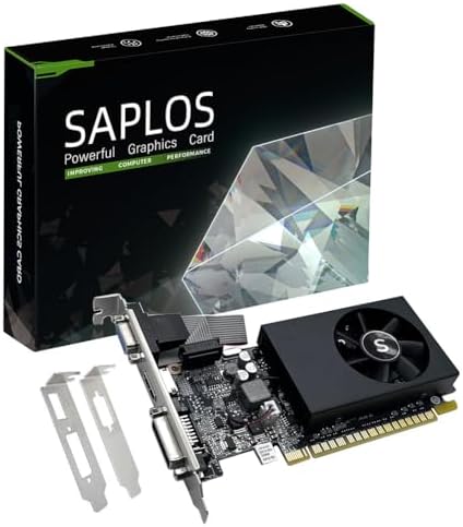 Geforce GT 705 Video Card 2G D3 64-bit, HDMI DVI VGA, Graphics Card for PC by SAPLOS