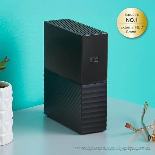 WD 16TB My Book External Hard Drive, Desktop HDD with Password Protection, USB 3.0, SuperSpeed USB, Software for Device Management, Backup, Hardware encryption, Works with PC and Mac, Black - Image 2