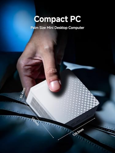 MINISFORUM M1 Plus Mini PC Core i5-12600H(12C/16T, up to 4.5 GHz) 16GB DDR5 512GB SSD Mini Computer,2x2.5G LAN/WiFi6E/BT5.2/4xUSB HDMI/DP/USB4 Triple Video Output,Iris Xe Graphics Micro PC - Image 4