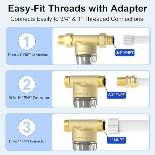 PSF1 Spin-Down Sediment Filter with 1" MNPT & 3/4" FNPT Dual Thread - Image 6