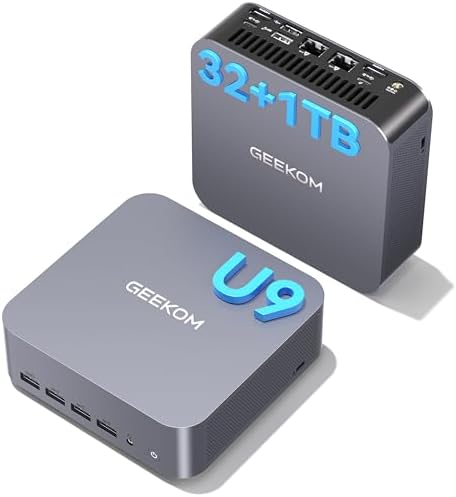 GEEKOM GT1 Mega AI Mini PC14th Gen Intel Ultra9 185H|32GB DDR5+1TB SSD by GEEKOM