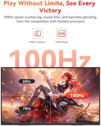 HotYeah 23.8" 100Hz Large Portable Monitor, 1080P FHD 125% sRGB IPS - Image 2