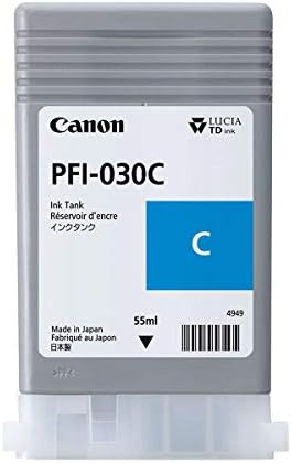 Canon Cyan Ink 55m (PFI-030C) for Canon imagePROGRAF TA-20 and TA-30 - Image 2