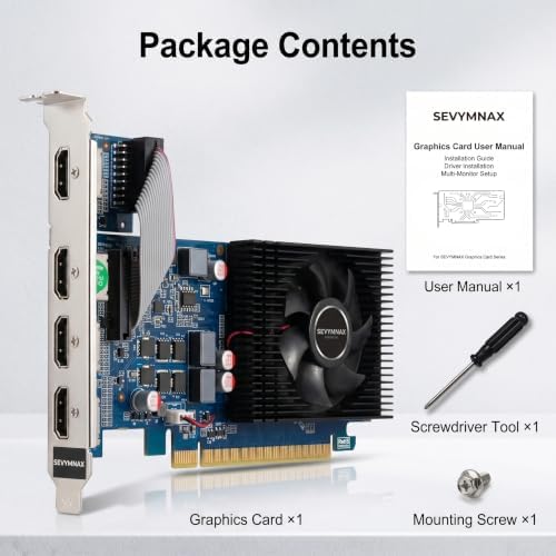 GT 740 4GB DDR5 Low Profile Graphics Card GPU 4 HDMI Multi Monitor - Image 2