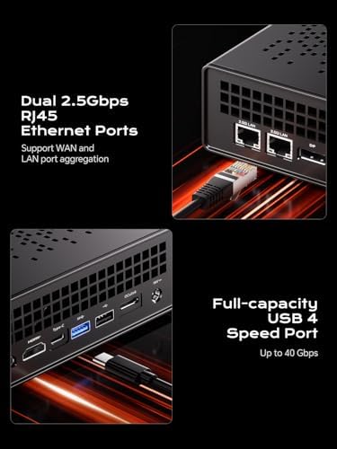 MINISFORUM MS-A1 Mini Workstation AMD Ryzen 9 9950X(16C/32T, up to 5.7GHz) Barebone Without Storage/SSD Mini PC, HDMI/DP/USB-C Triple Outputs, 2x2.5G LAN Port, 4X PCIe SSD Slot, AMD Radeon Graphics - Image 6