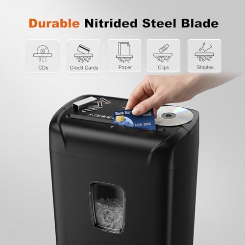 Bonsaii 15-Sheet Cross Cut Paper Shredder for Home Office Heavy Duty - Image 4