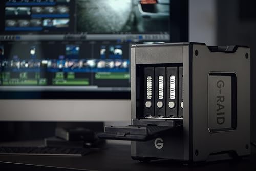 SanDisk Professional 24TB G-RAID Shuttle 4 - Enterprise-Class 4-Bay External Hard Drive, Thunderbolt 3 and USB-C, Transportable, Hardware RAID - SDPH34H-024T-NBAAB - Image 3