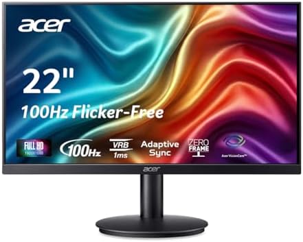 Acer 21.5in FHD 1920x1080 100Hz Office Monitor KB220Q H2bi by Unknown