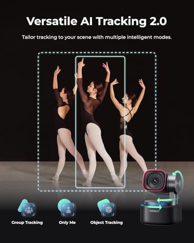 OBSBOT Tiny 3 AI-Powered Spatial Audio 4K Webcam, AI Tracking PTZ Camera - Image 6